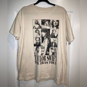 Taylor Swift Beige The Eras Tour Tee